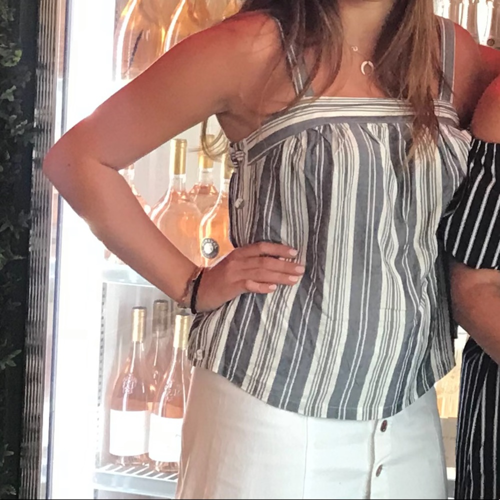 Boxy Striped Crop Top, Universal Threads